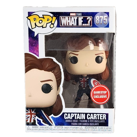 Funko Pop! Marvel - What If…? - Captain Carter #875 - Gamestop Exclusive - Picture 1 of 6
